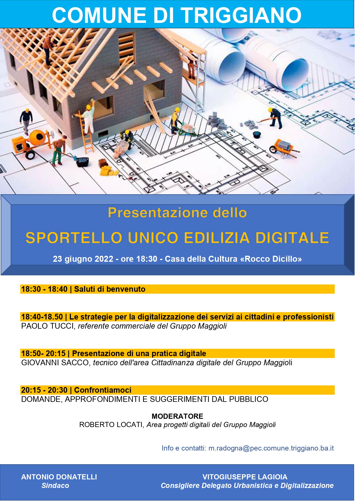 Sportello unico dell’edilizia (s.u.e.) digitale attivo dal 1 luglio